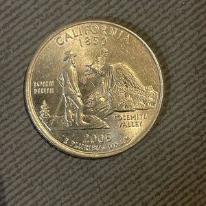 2005 California Yosemite valley quarter coin